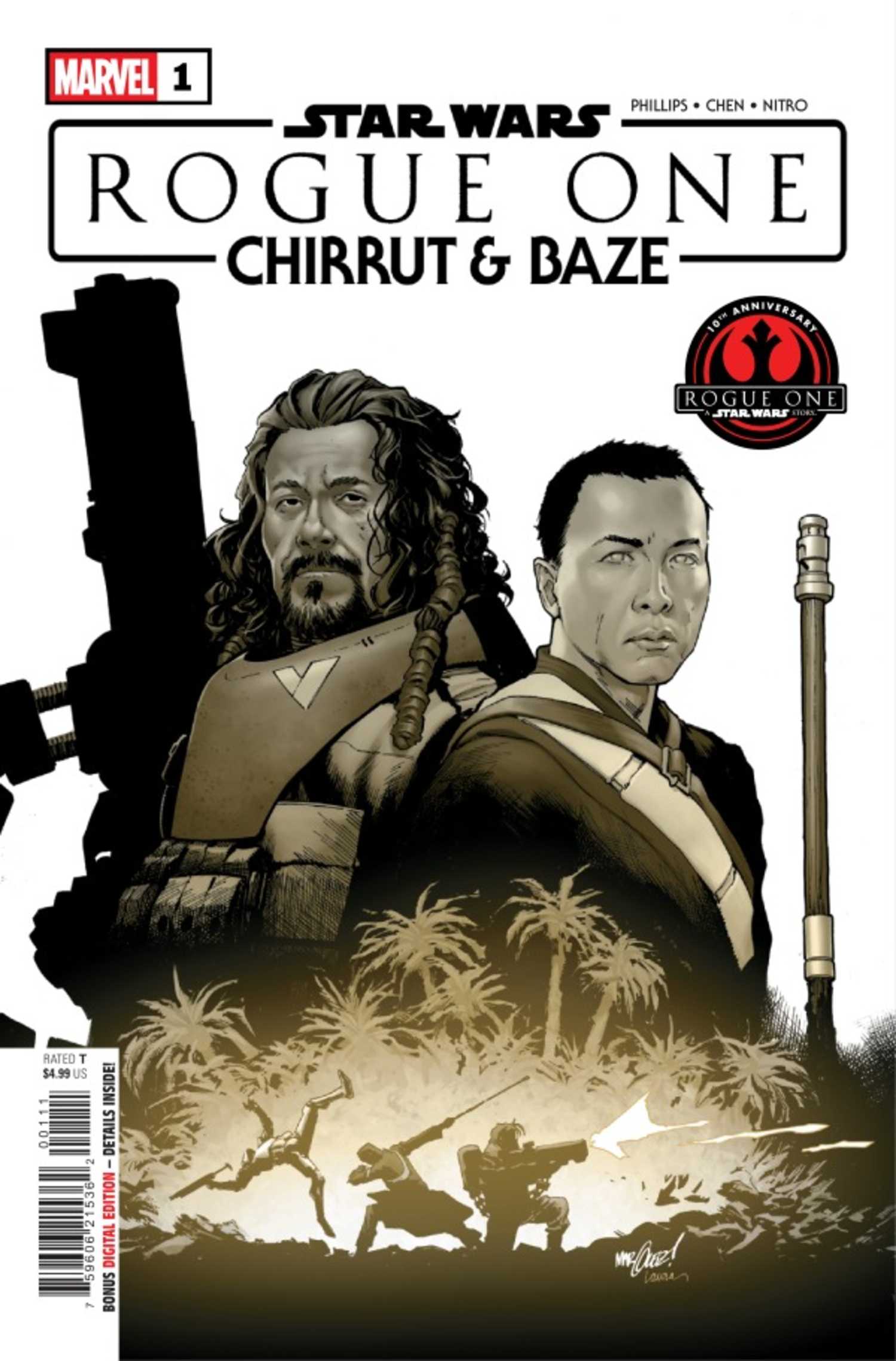 Rogue One Chirrut and Baze prequel comic cover