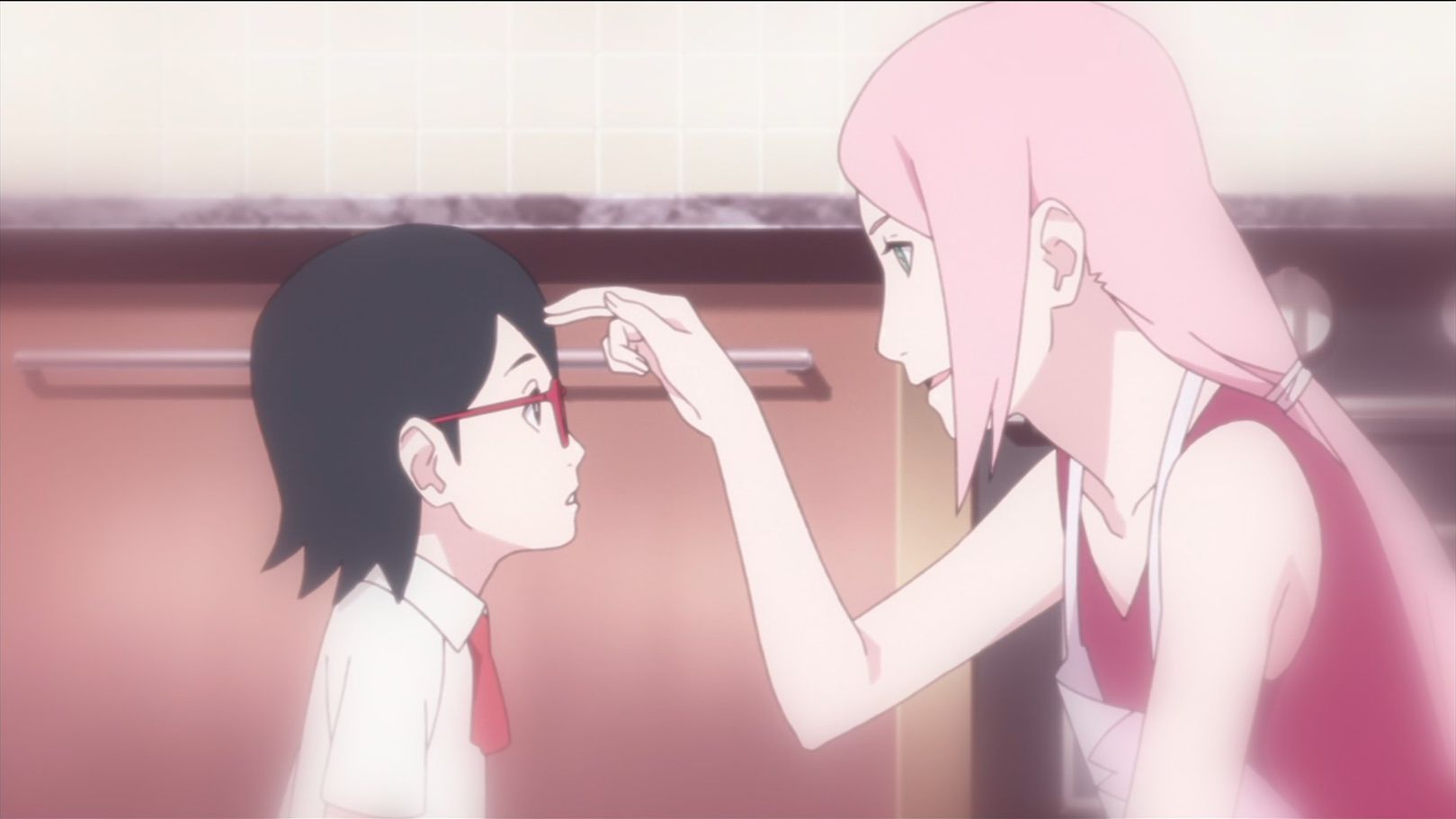 Sarada with Sakura