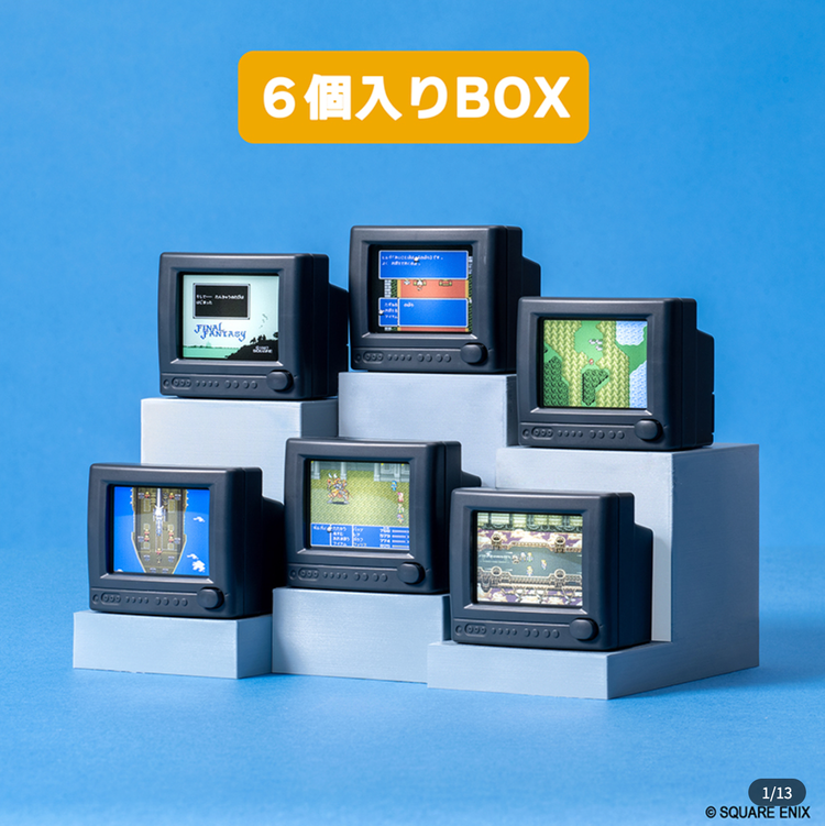 Image shows the Mini Melody TV 6-Pack Box for FF6