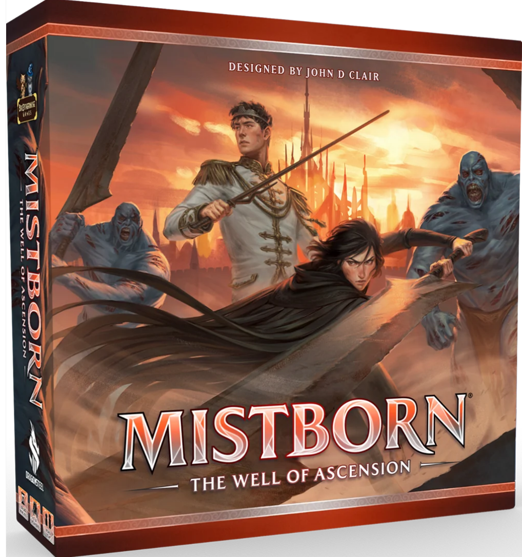 Mistborn Well of Ascension deckbuilding game box cover