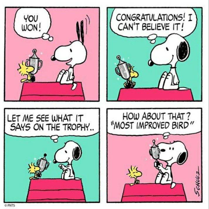 Snoopy crowns Woodstock as the most improved bird in Peanuts comic