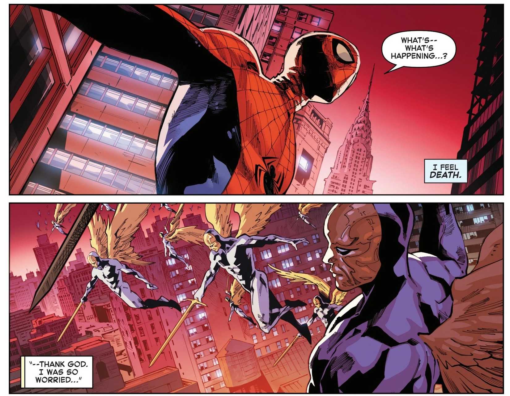 spider-man faces the consequences of doom taking over hell