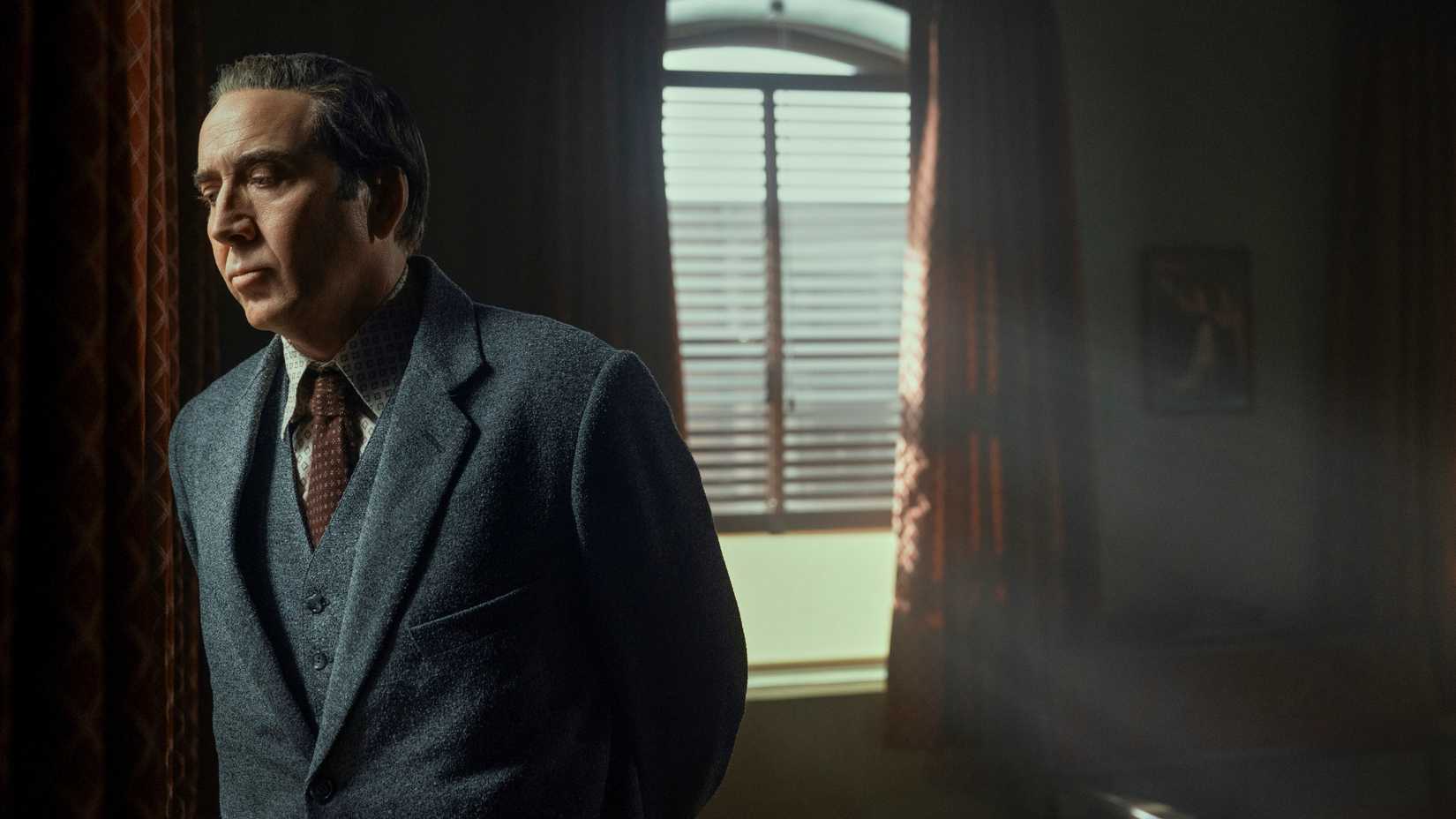 Still of Nicolas Cage as Ben Reilly/The Spider in Spider-Noir.