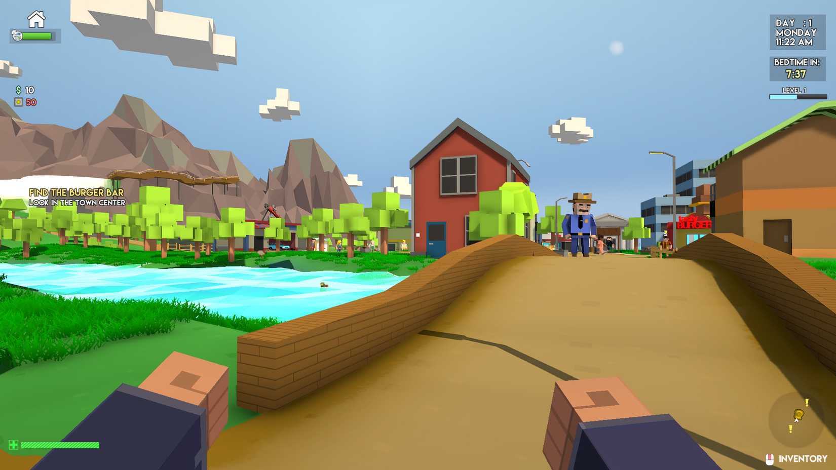 Image shows gameplay from Family Man