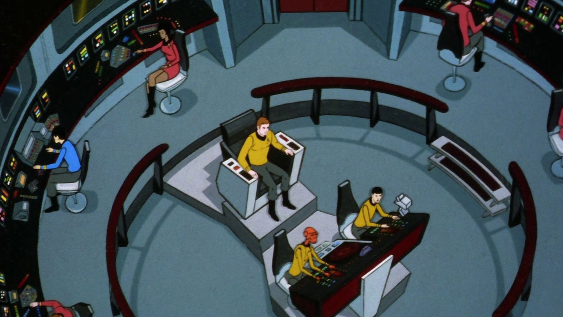 Star Trek Animated USS Enterprise bridge