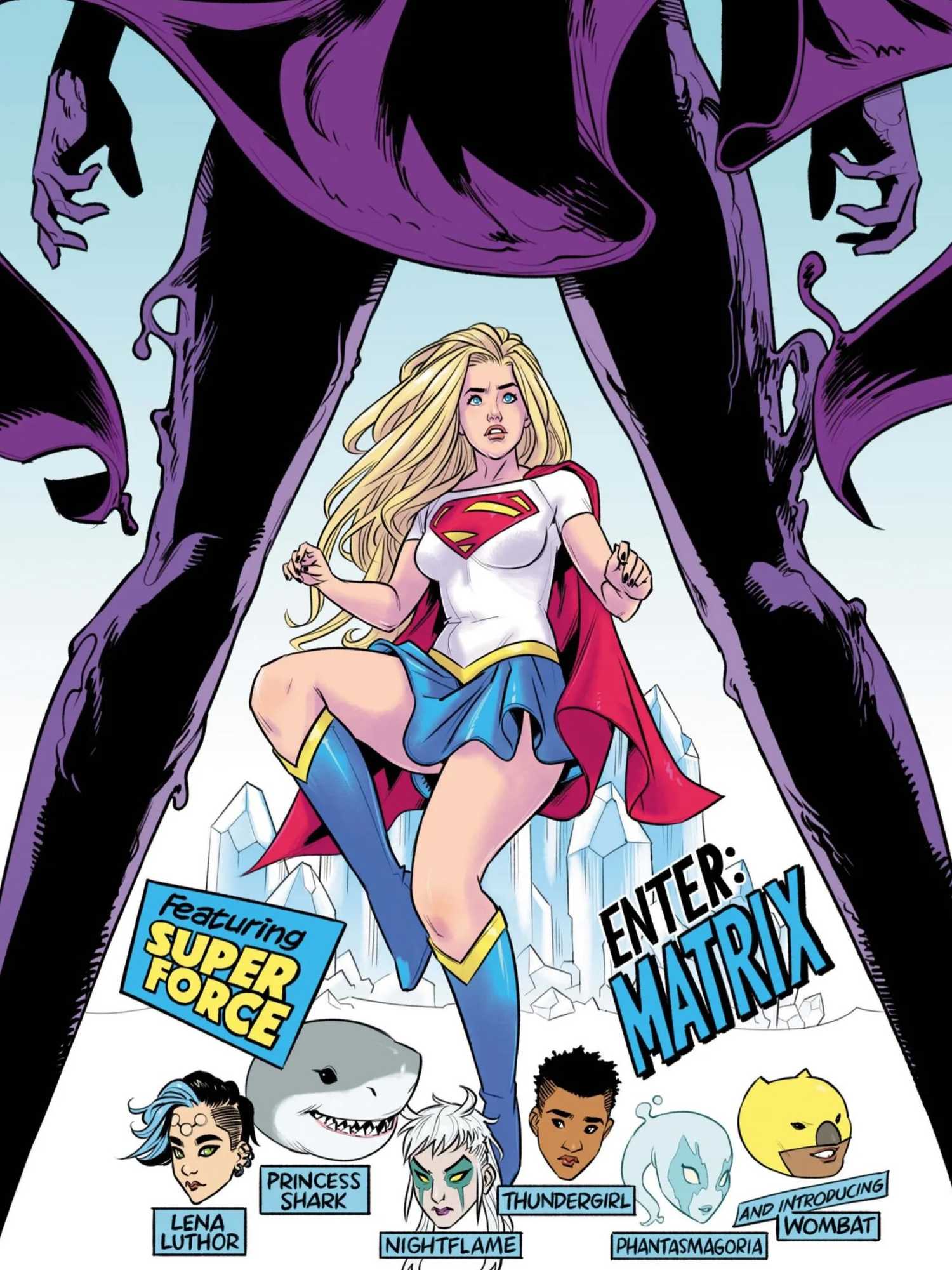 supergirl 18 cover reintroducing matrix