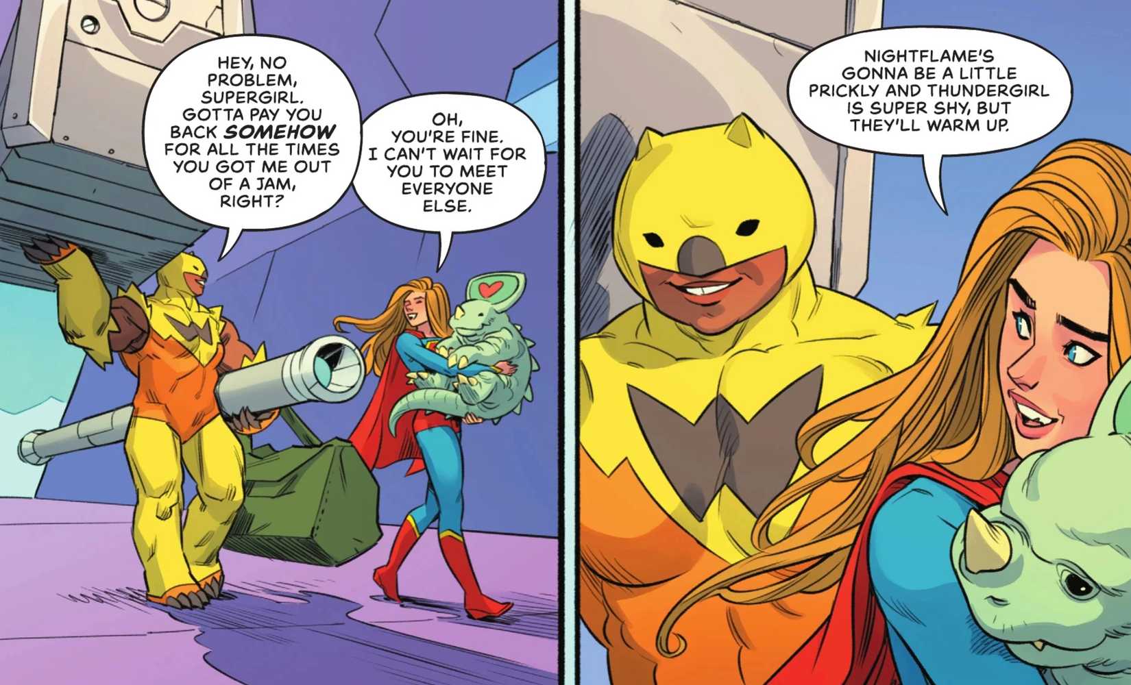 supergirl debuts wombat