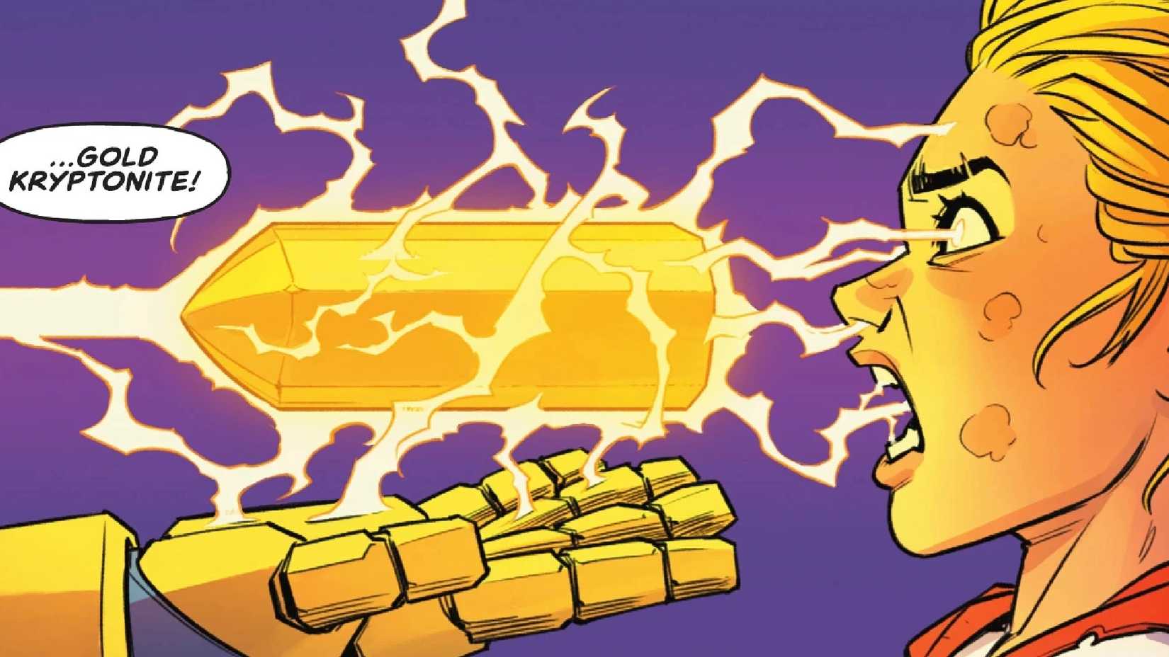 SUPERGIRL LOSES HER POWERS TO GOLD KRYPTONITE