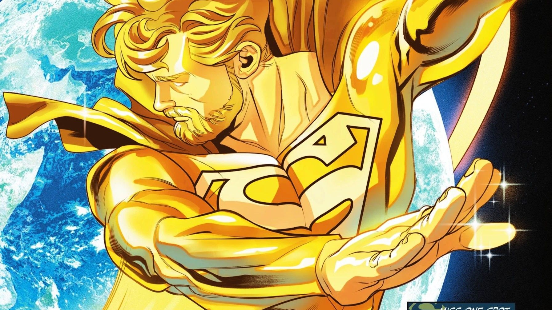 superman-flies-into-outer-space-in-his-golden-form Only One Justice League Hero Can Go Super Saiyan, And It Isn't Superman
