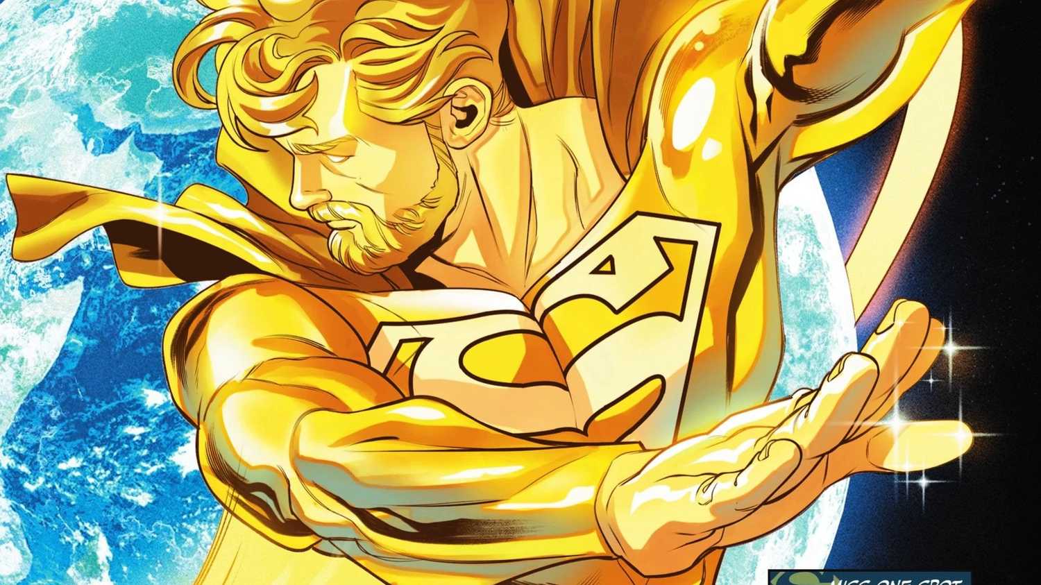 superman-flies-into-outer-space-in-his-golden-form Only One Justice League Hero Can Go Super Saiyan, And It Isn't Superman