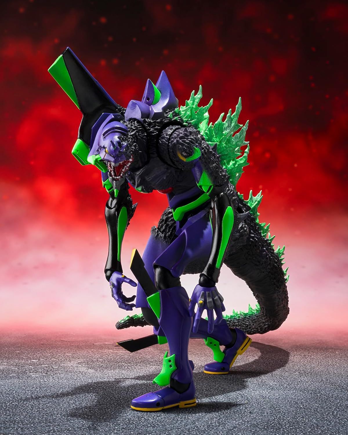 TAMASHII NATIONS - Godzilla vs. Evangelion - Test Typeｰ01 G Awakening Form Evangelion, S.H.Monsterarts Action Figure 1