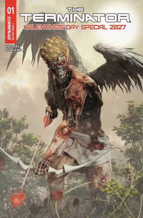 terminator valentine's day cover art showing cupid terminator