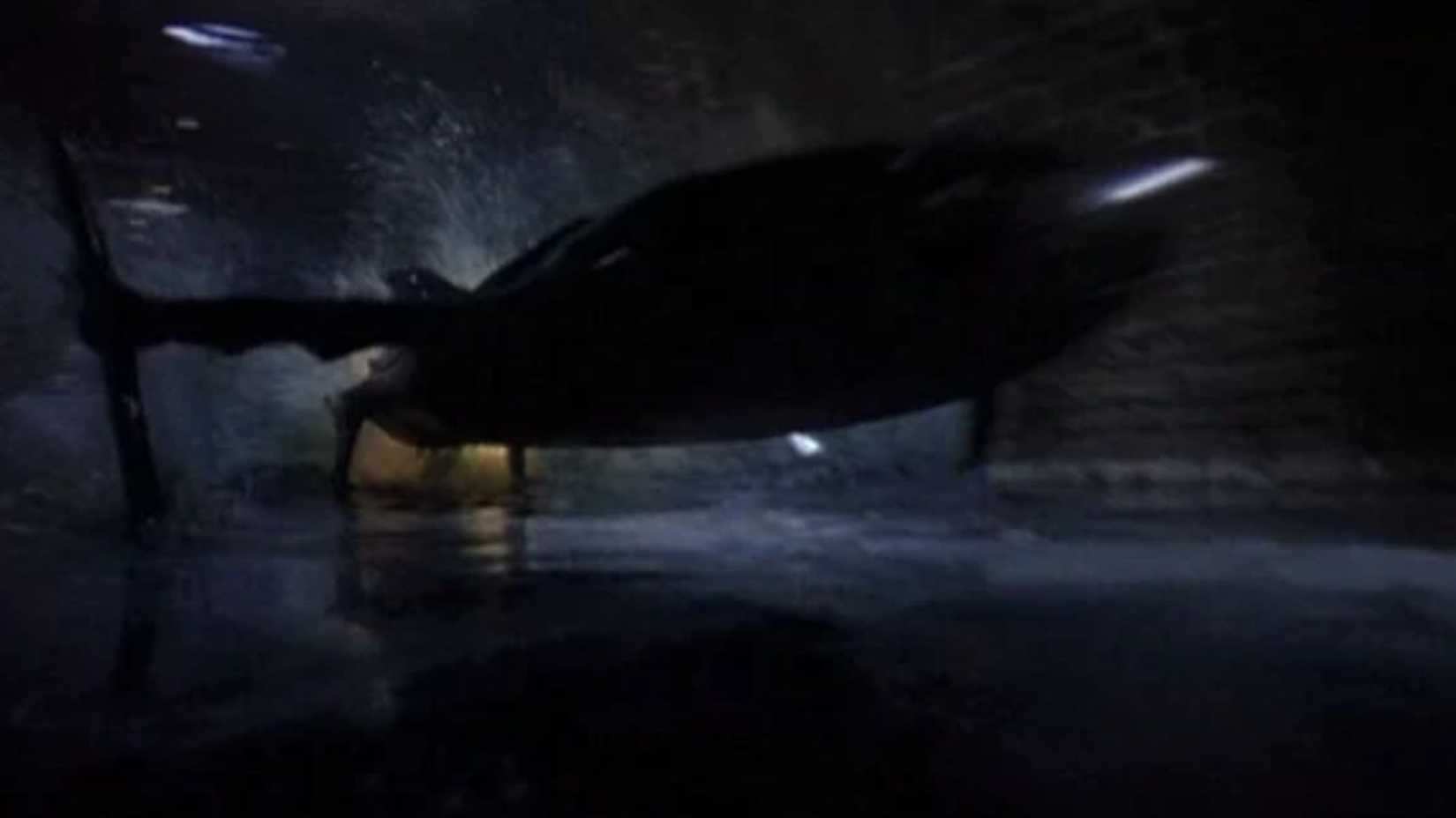 The Batskiboat in Batman Returns