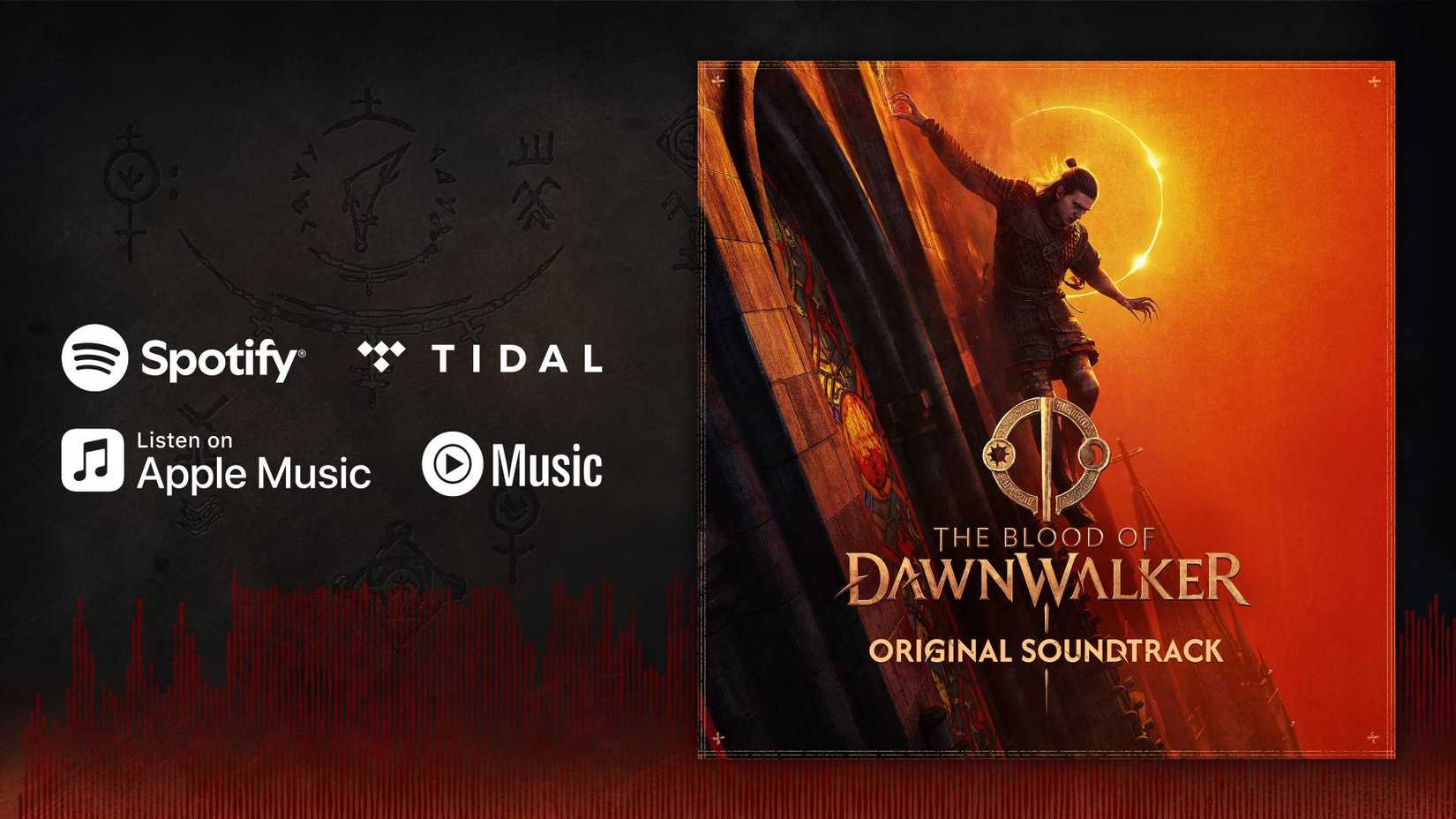 The soundtrack art for The Blood of Dawnwalker.