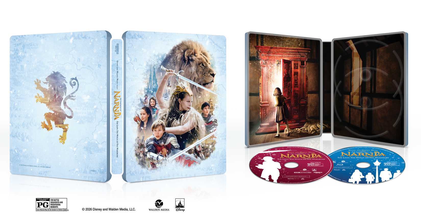 The Chronicles of Narnia_ The Lion, the Witch and the Wardrobe Exploded Packshot 4K Steelbook