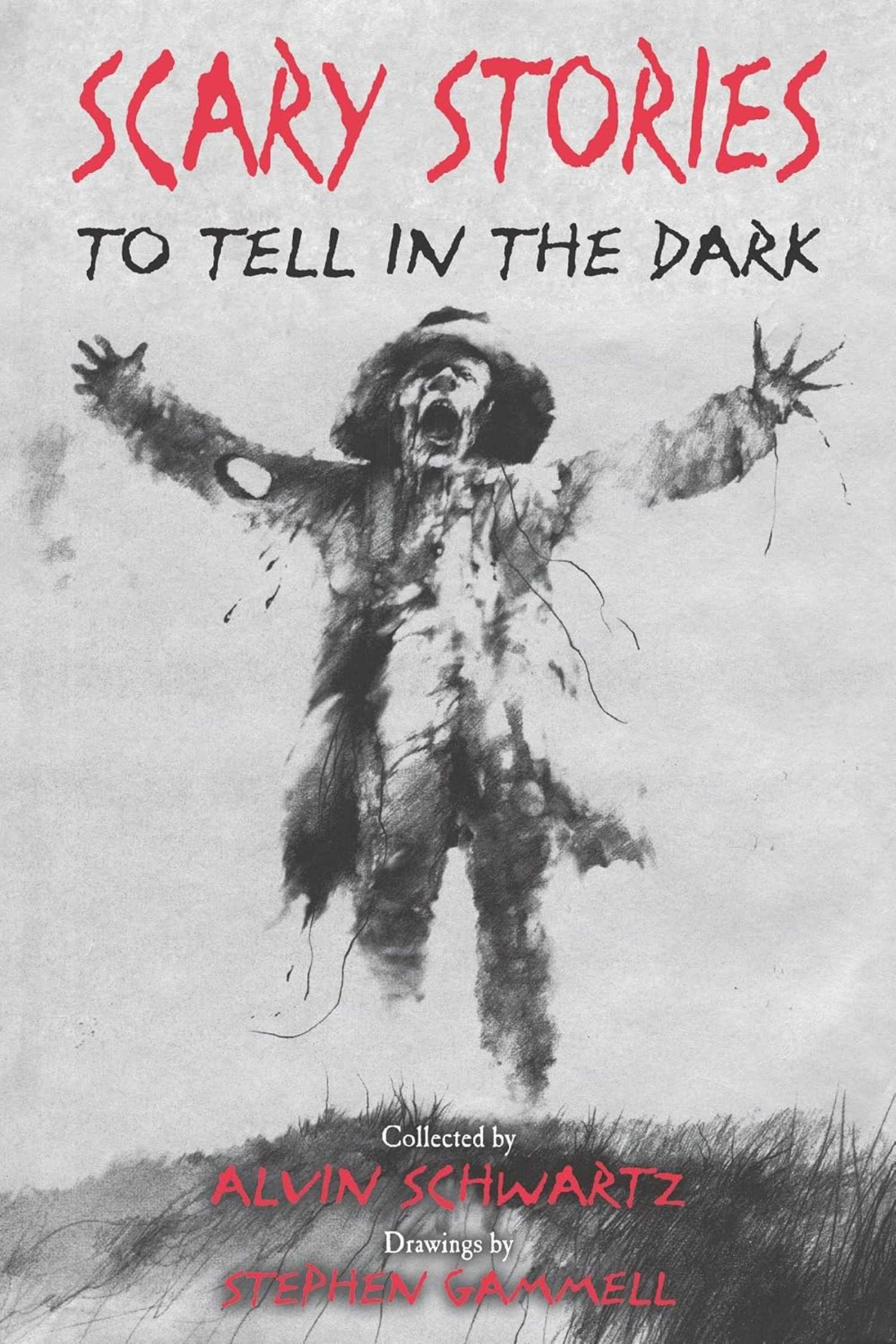 The cover of Scary Stories to Tell in the Dark by Alvin Schwartz