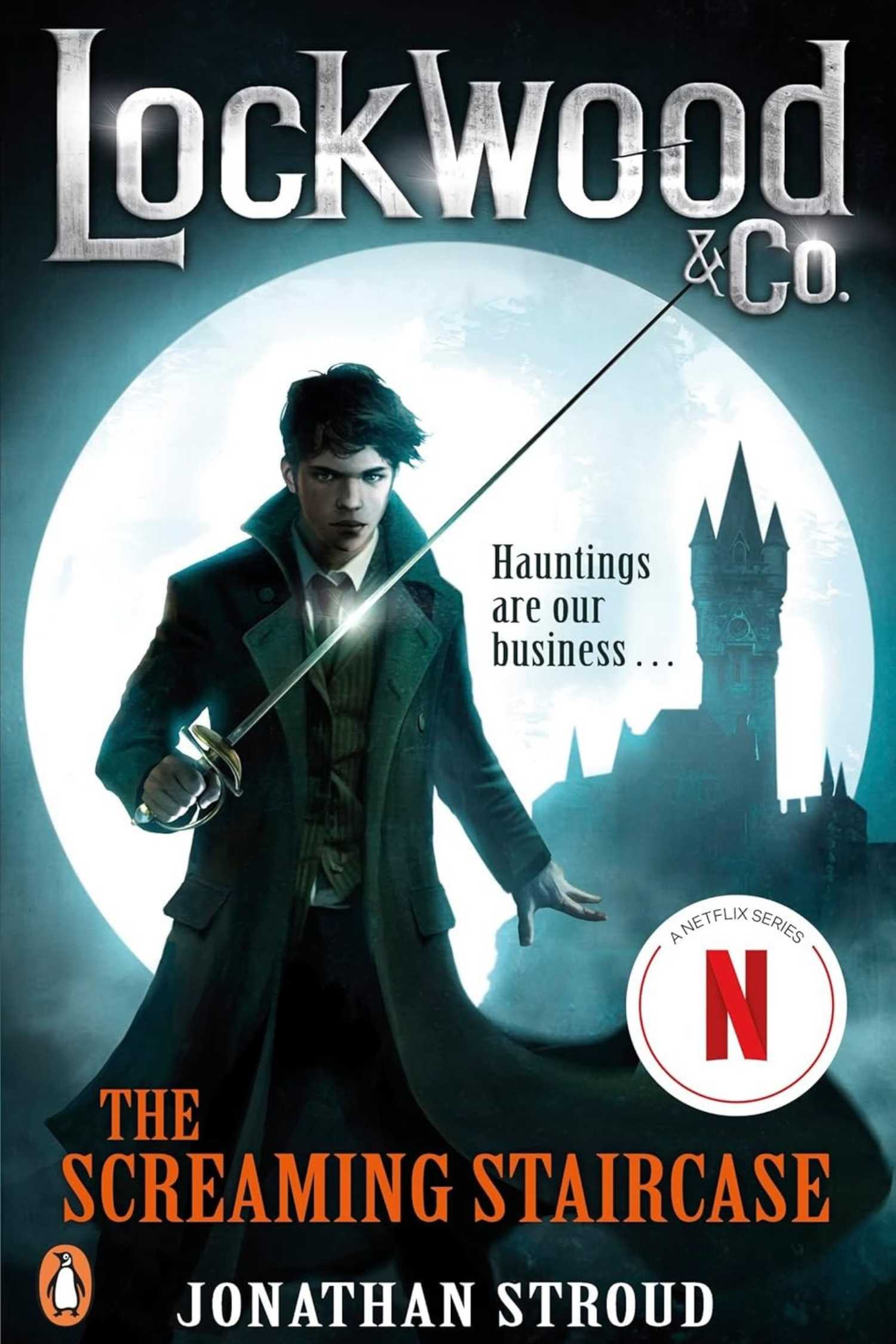The cover of The Screaming Staircase by Jonathan Stroud