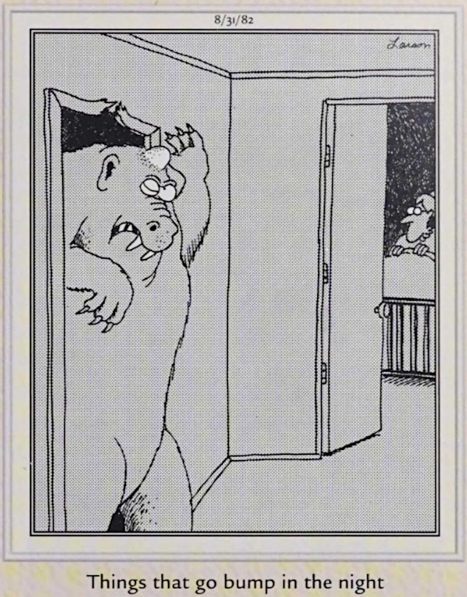 The Far Side Perfect Horror Comic Strips for Halloween Bump