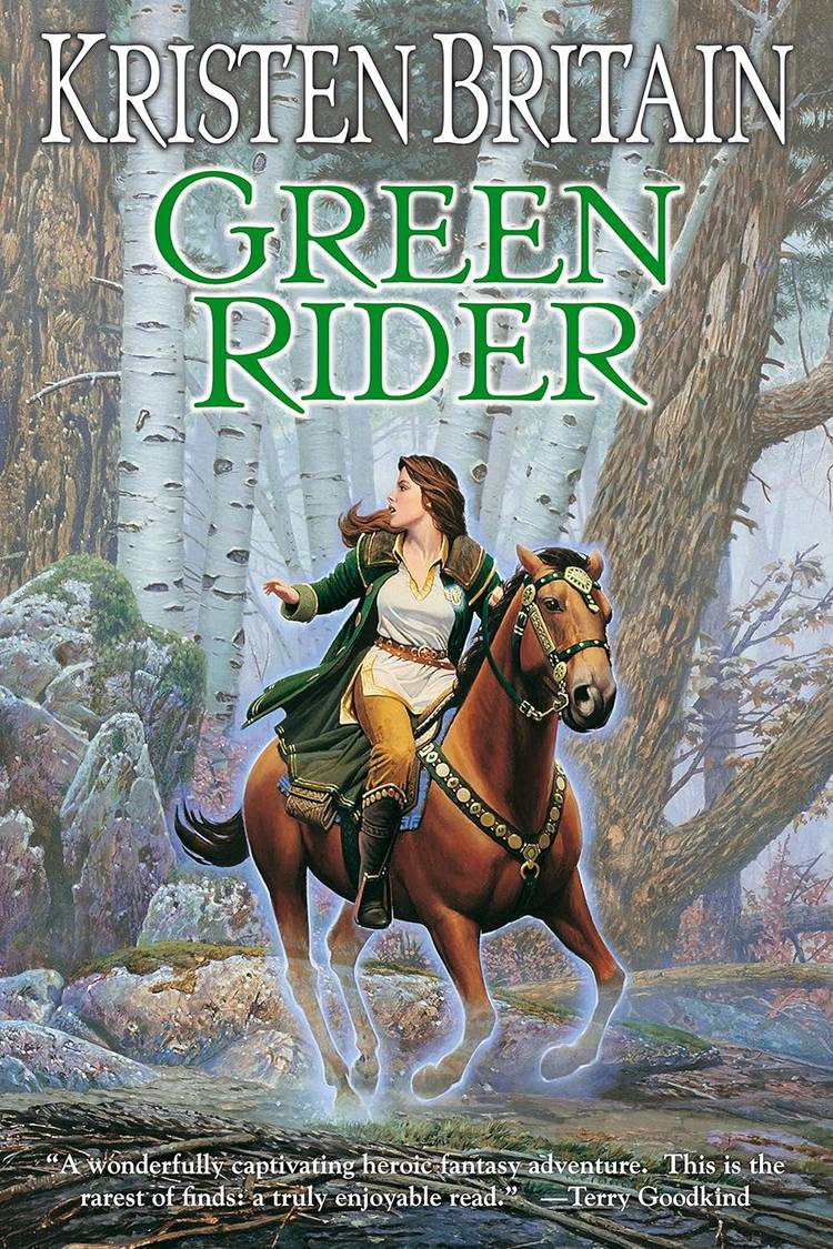 The cover of The Green Rider by Kristen Britain