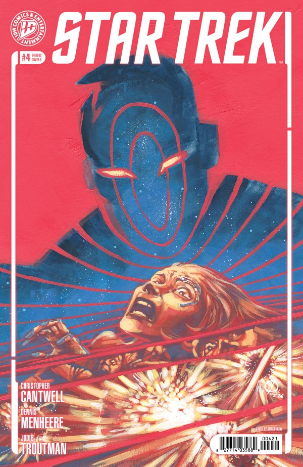The Hidden stalks Seven of Nine in IDW's Star Trek #4 cover