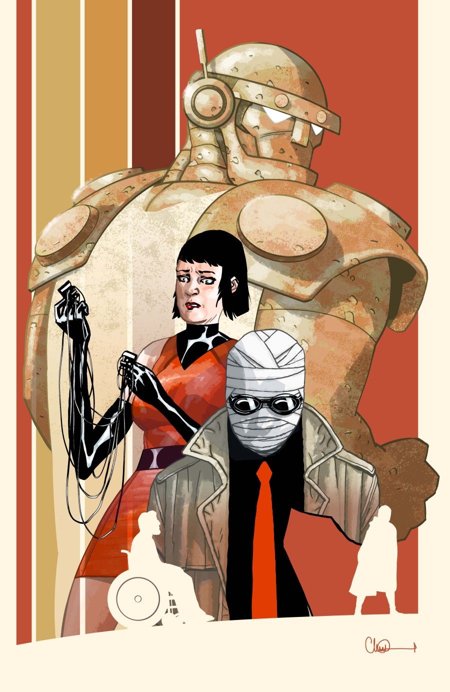 The team assembles in Doom Patrol #4 variant cover