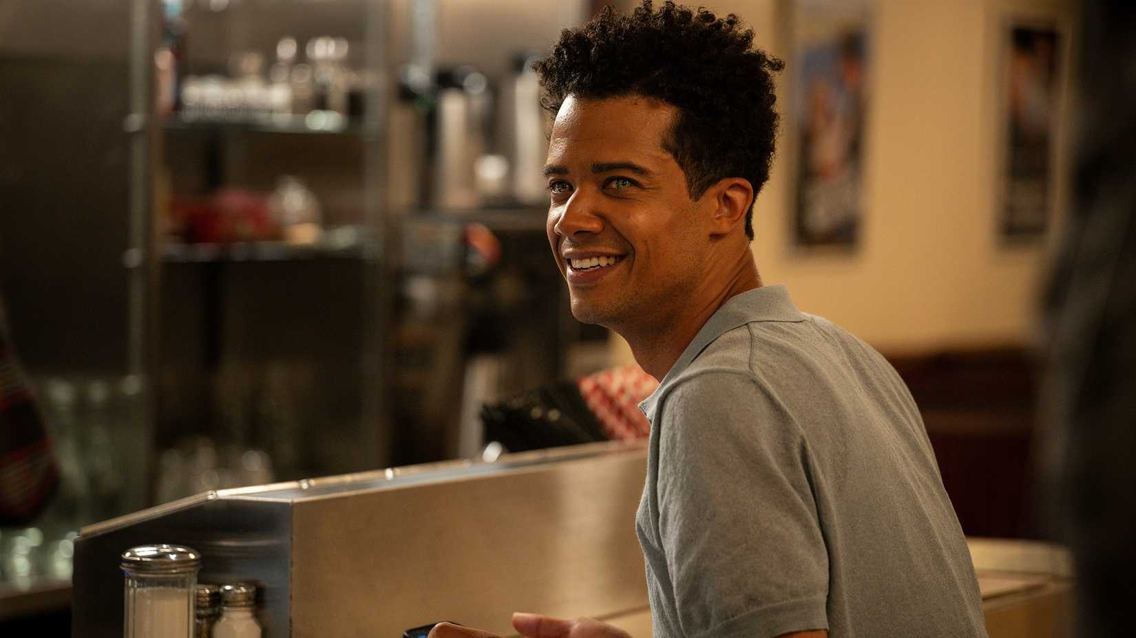 A behind the scenes photo of Jacob Anderson while filming The Vampire Lestat season 3.