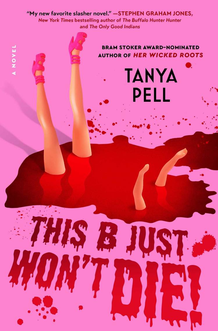 This B Just Won't Die cover shows a Barbie Doll falling in blood