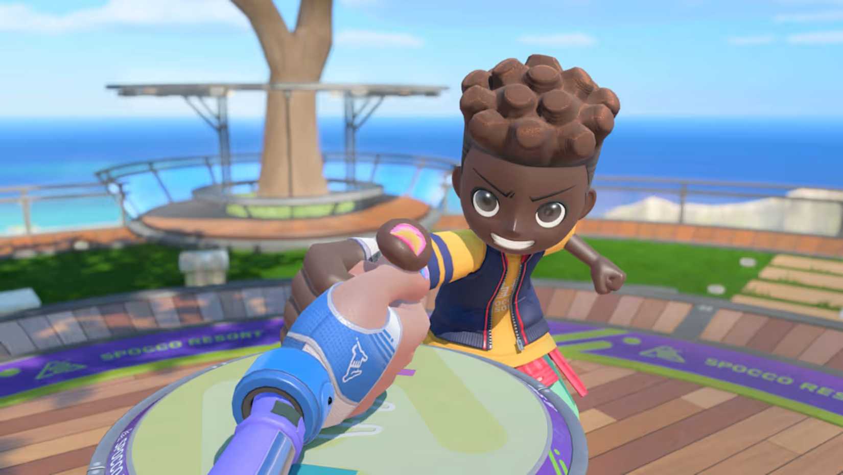 Thumb wrestling in NIntendo Switch Sports Resort