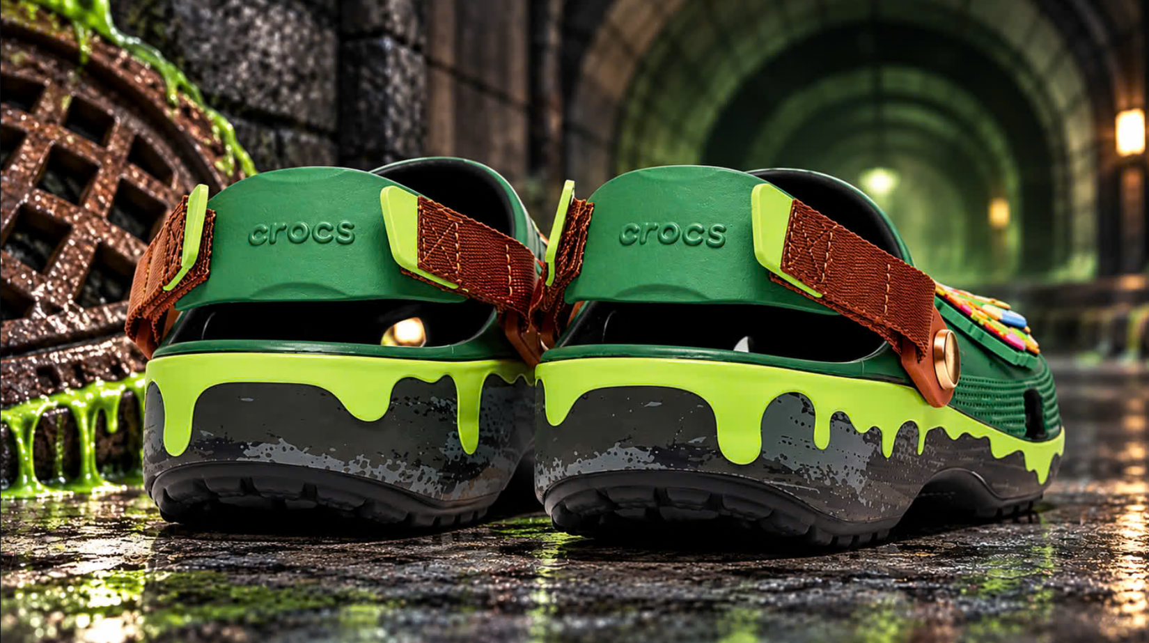 TMNT crocs green