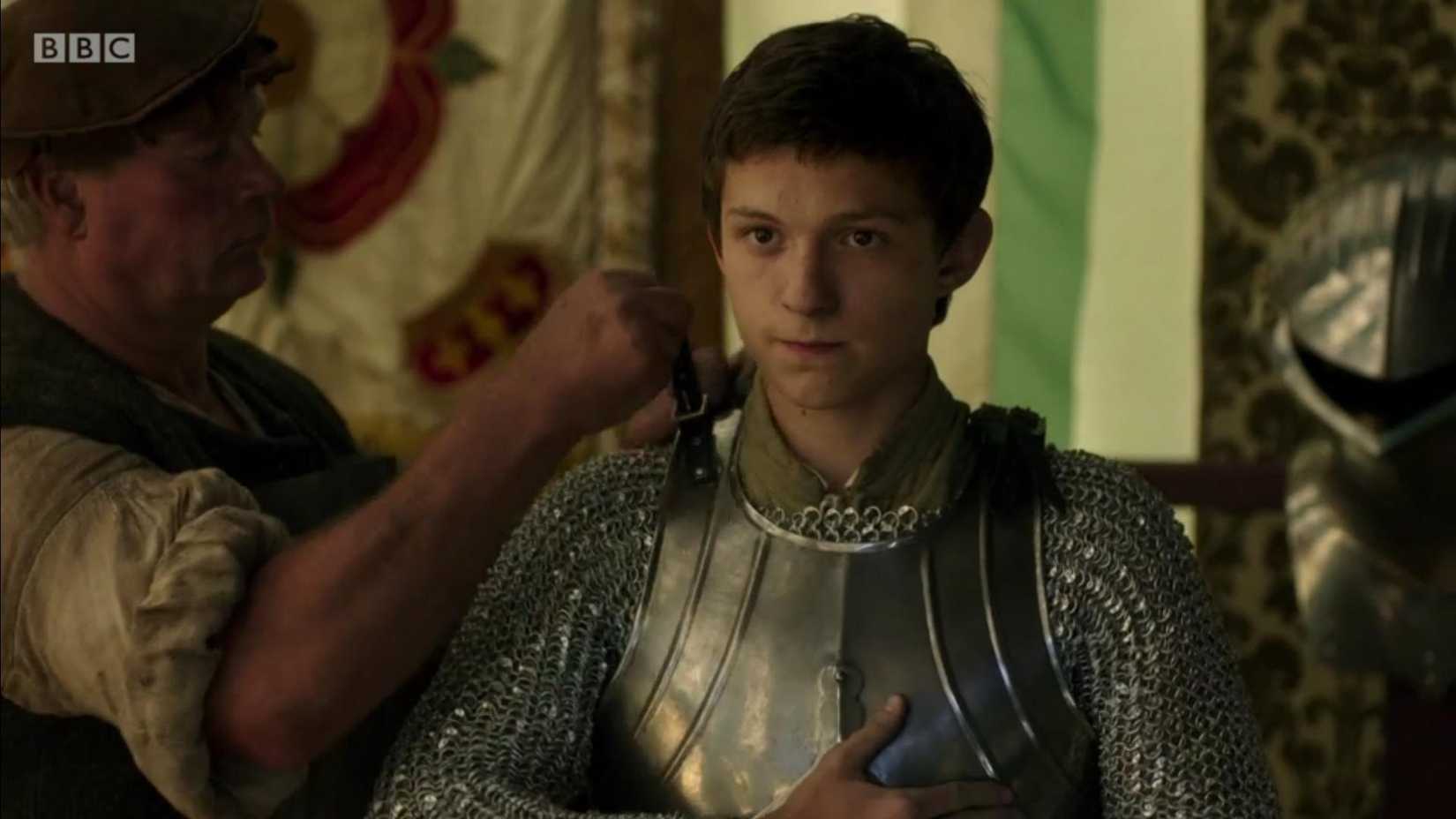 Tom Holland as Gregory Cromwell in Wolf Hall