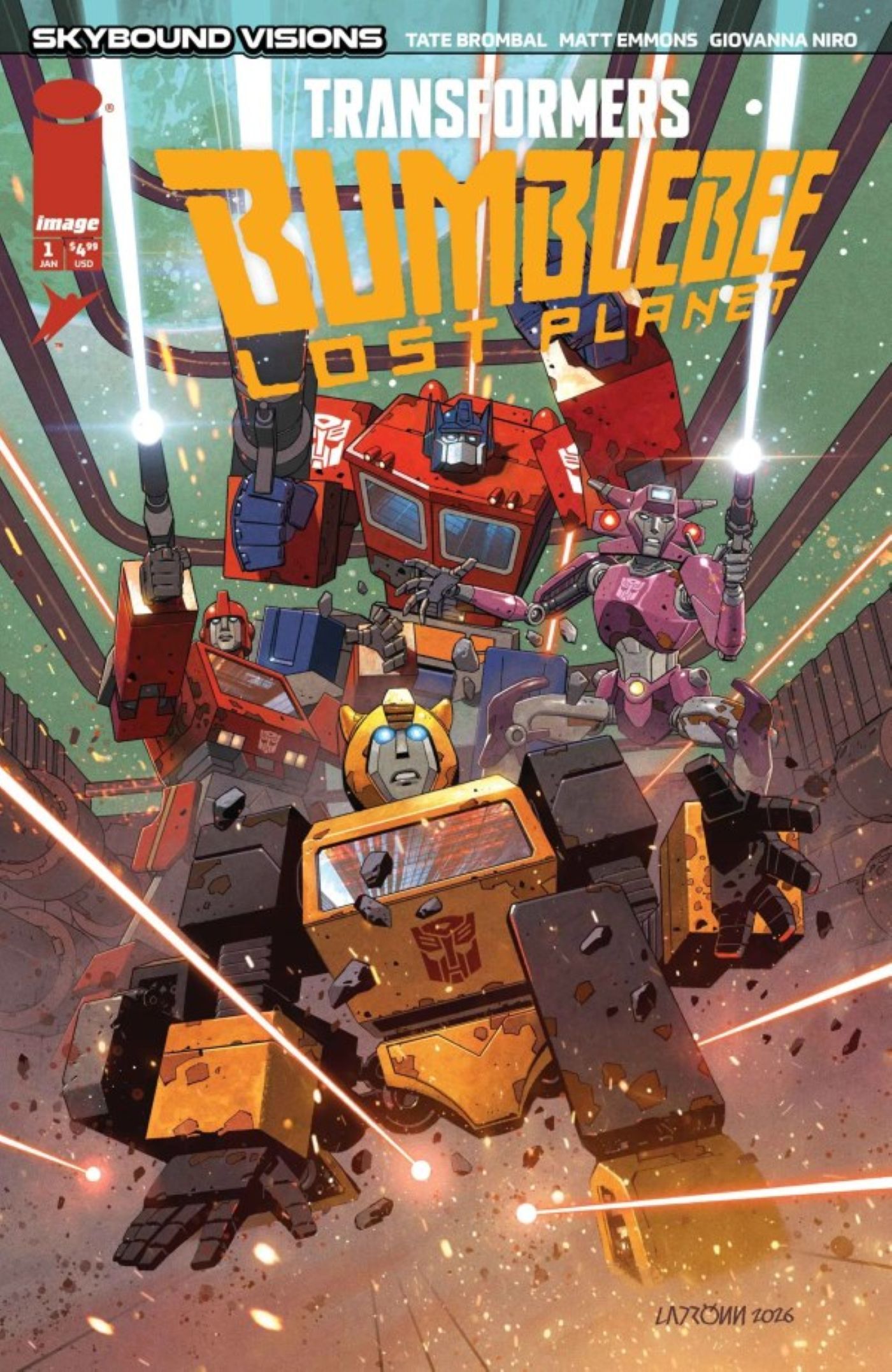 Transformers Bumblebee Lost Planet #1 variatn cover