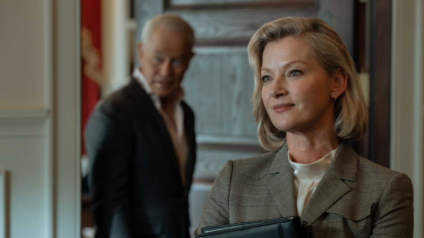 Gretchen Mol as Amanda Clark in Tulsa King season 4