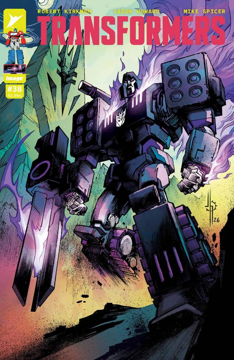 Transformers No. 38, Megatronus Rex, art by Jason Howard