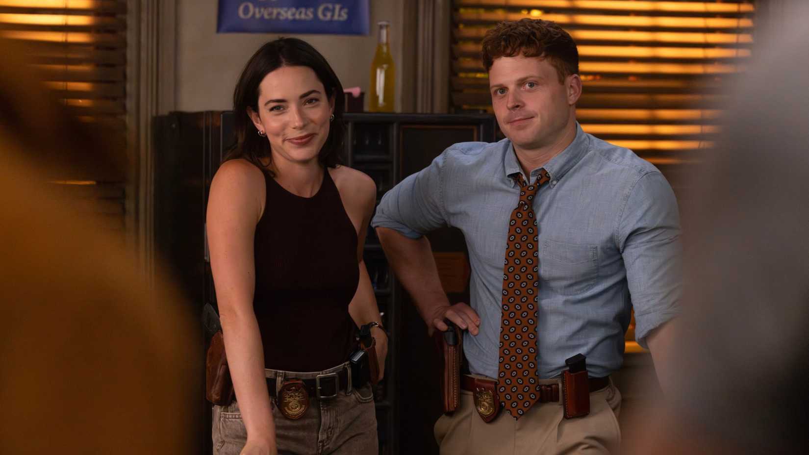 Mariel Molino as Cecilia “Lala” Dominguez, Caleb Foote as Bernard “Randy” Randolf on NCIS: Origins