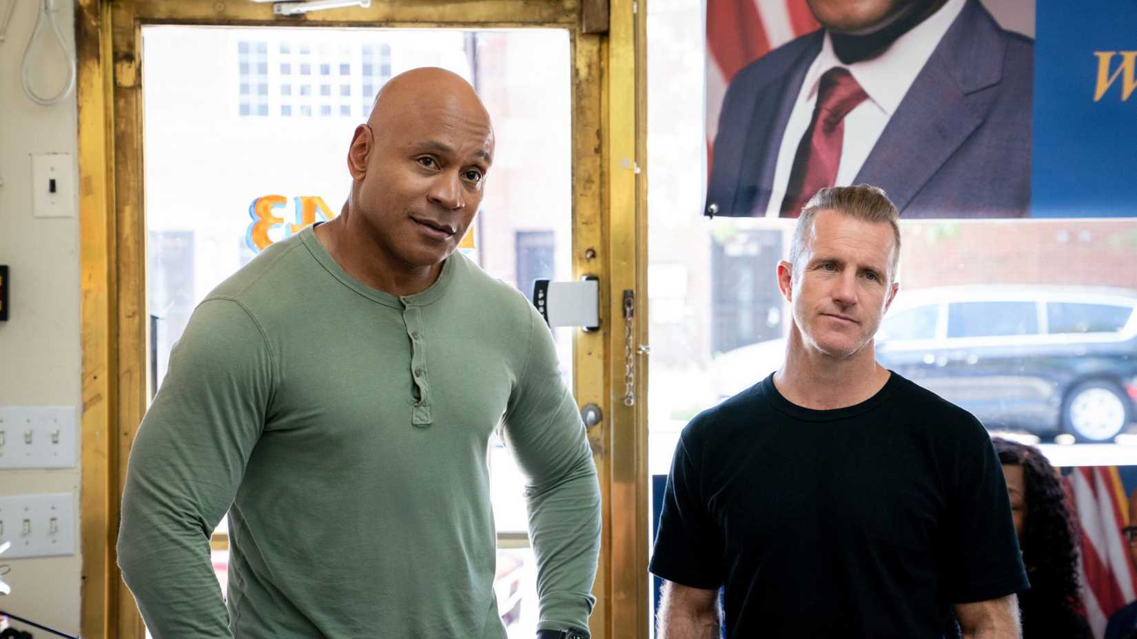 Scott Caan as Nick Schaeffer, LL Cool J as Sam Hanna in NCIS: New York