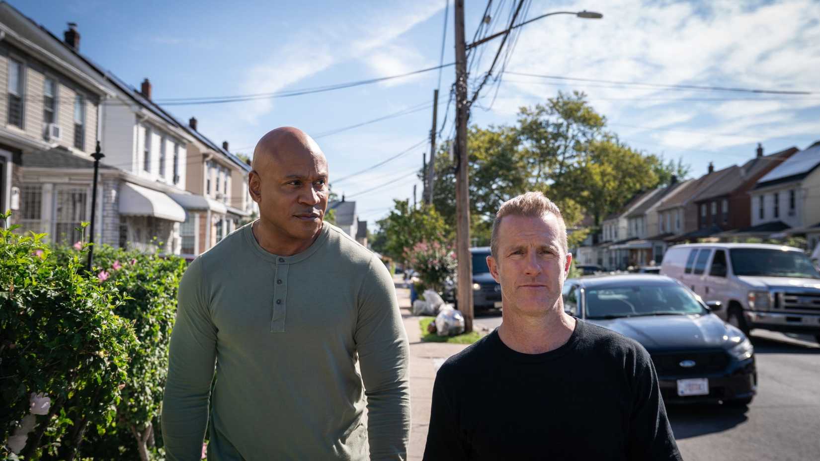 Scott Caan as Nick Schaeffer, LL Cool J as Sam Hanna in NCIS: New York