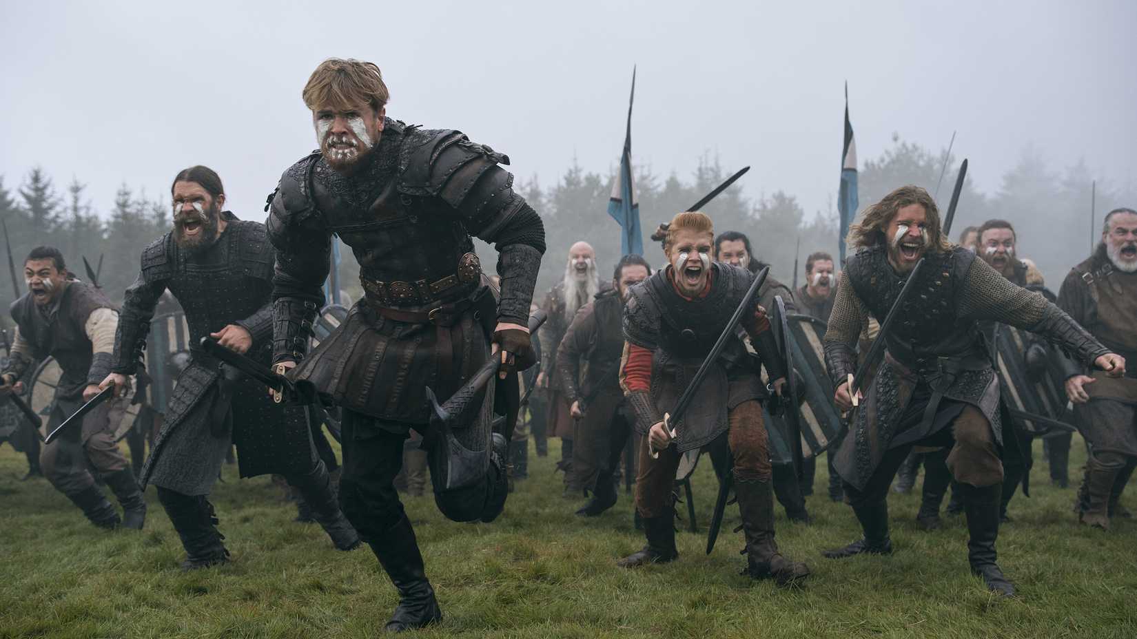 Viking warriors in battle in Prime Video's Bloodaxe