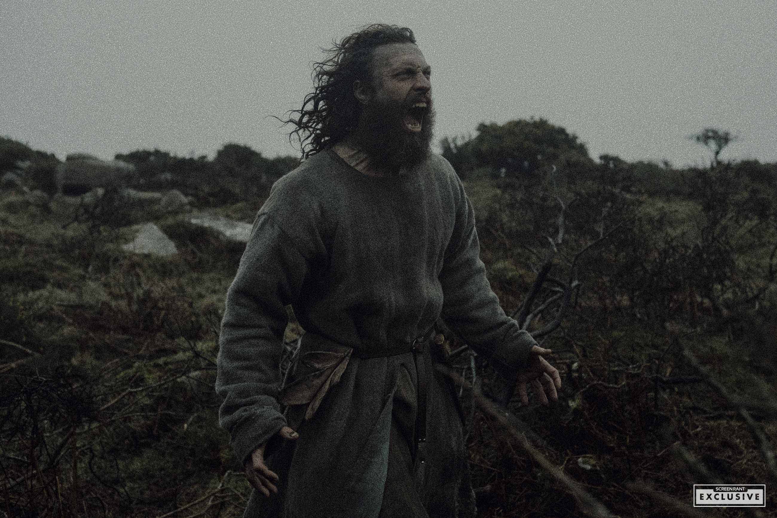 Aaron Taylor-Johnson screaming animalistically in Werwulf