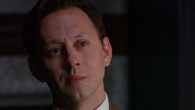 William Hinks (Michael Emerson) smiling in The Practice.
