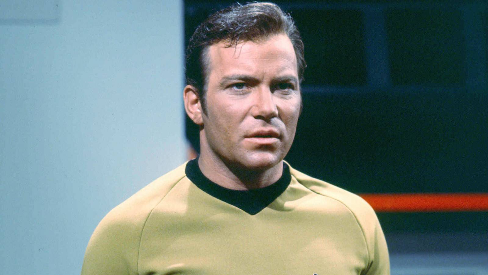 William Shatner as Captain Kirk distressed