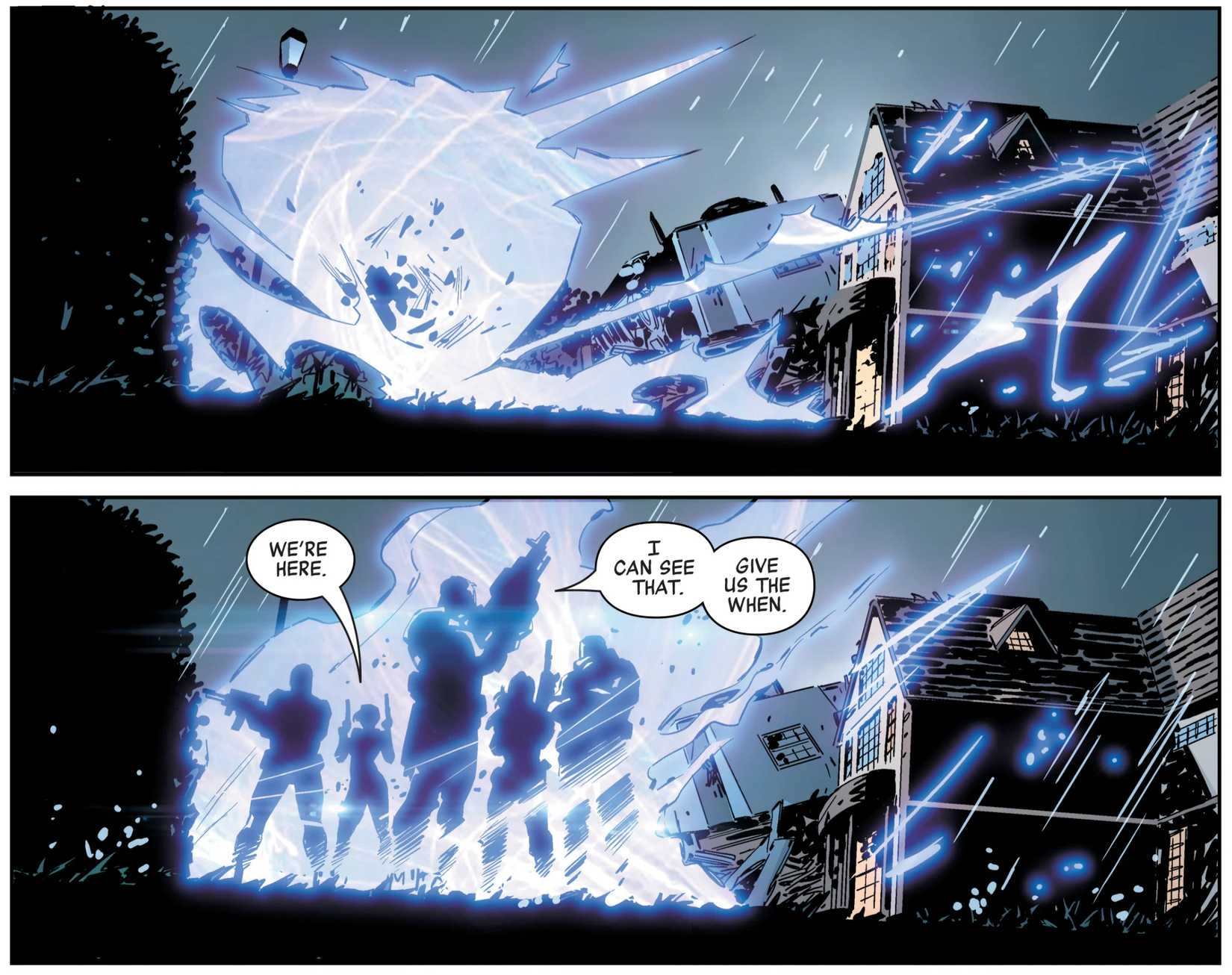 x-force arrive in alien vs x-men