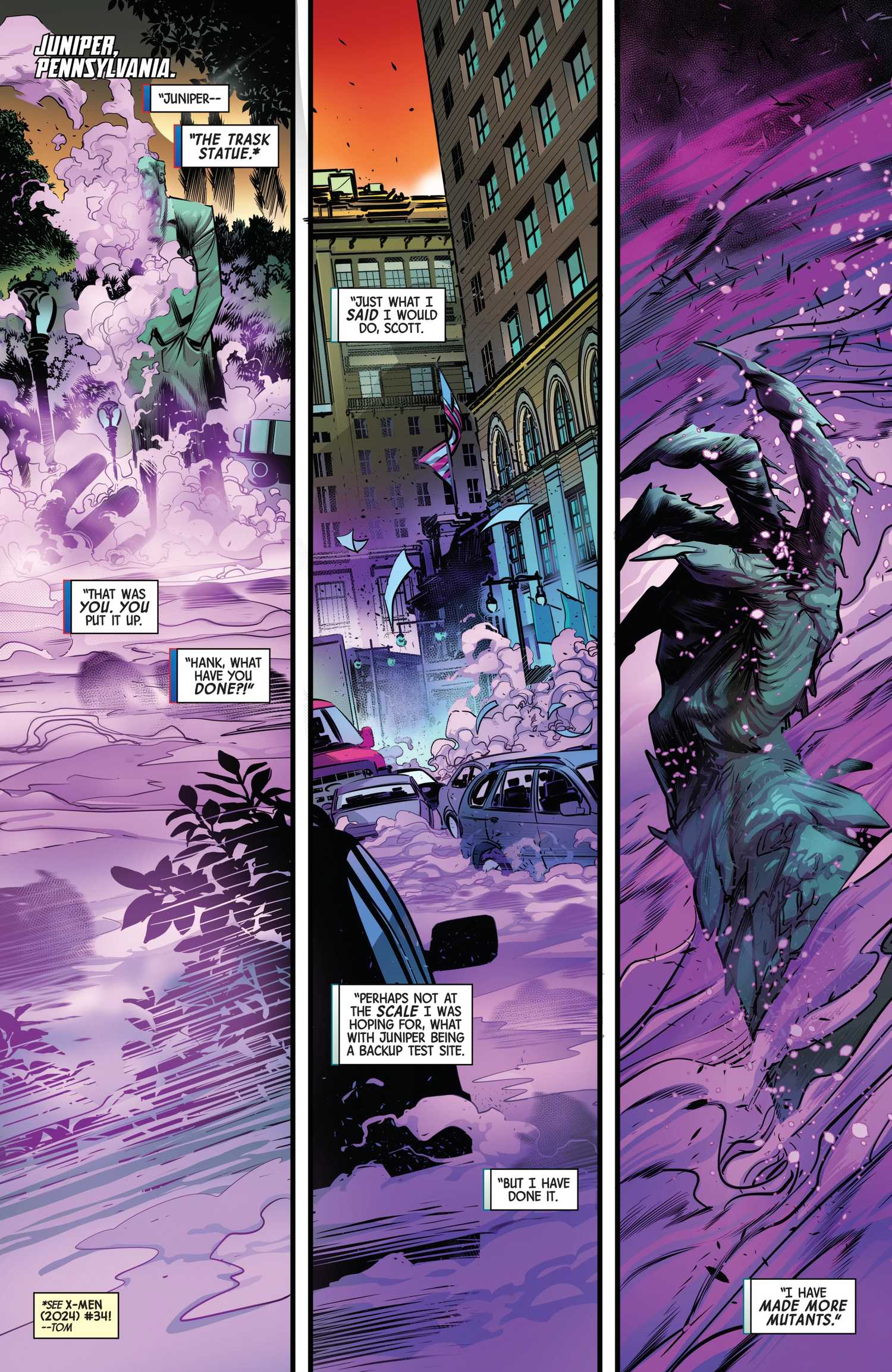 x-men's beast attacks Pennsylvania