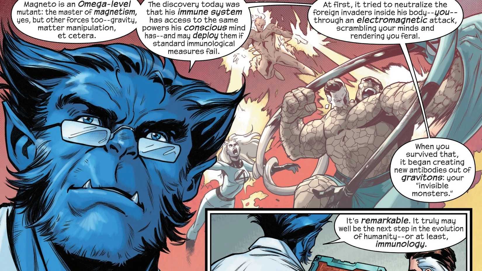 x-men's beast explains magneto's new powers