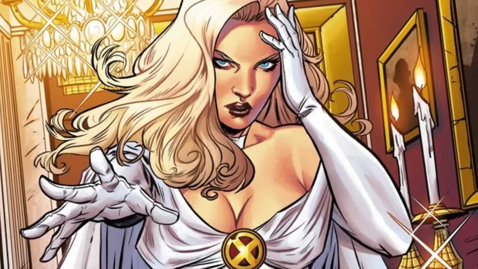 x-men's emma frost using telepathy