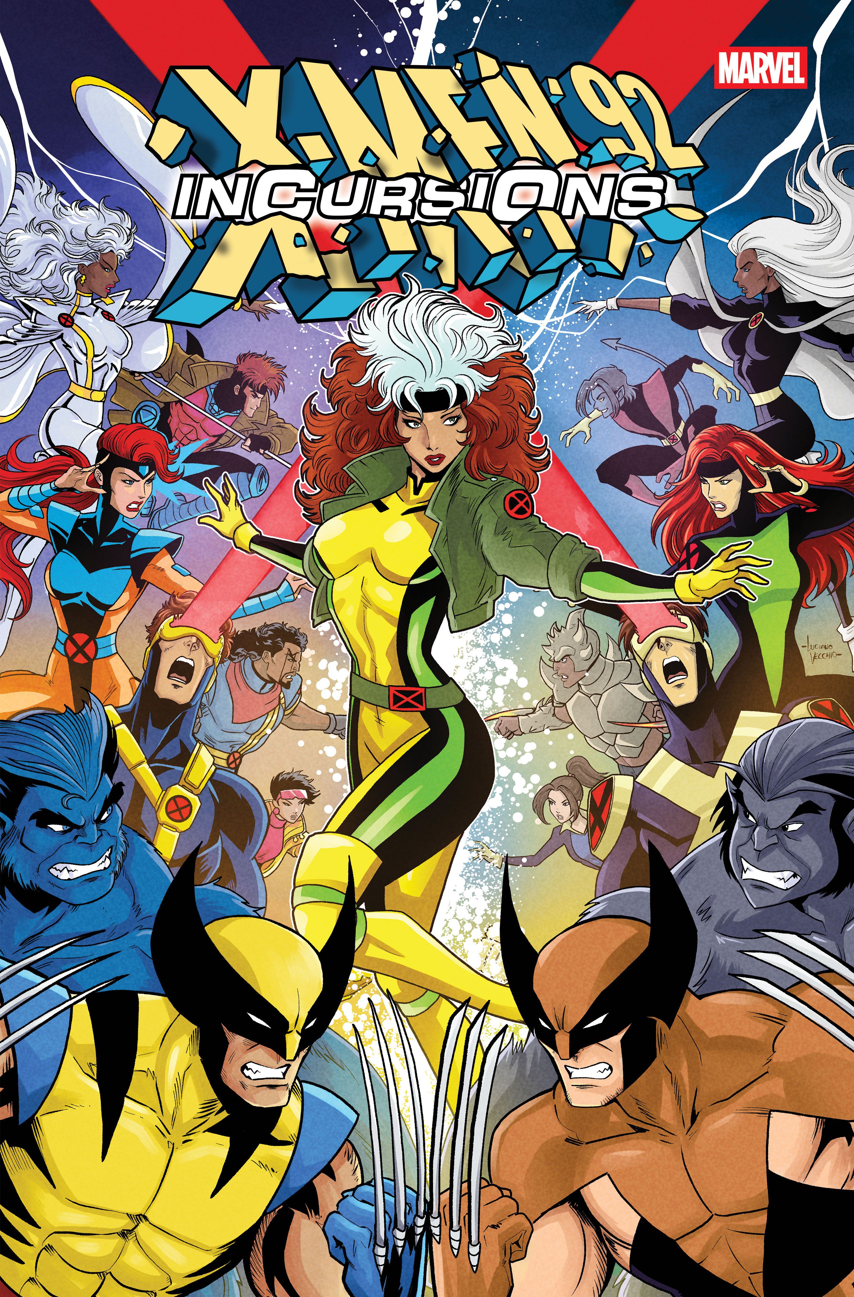 X-Men The Animated Series' Rogue returns in 92 Incursions cover by Luciano Vecchio