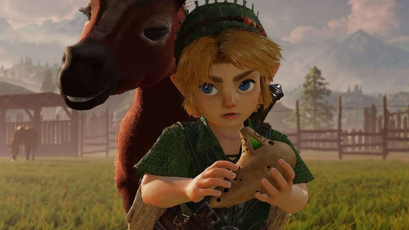 Zelda: Ocarina Of Time Remake Officially Unveils Dark Link Redesign