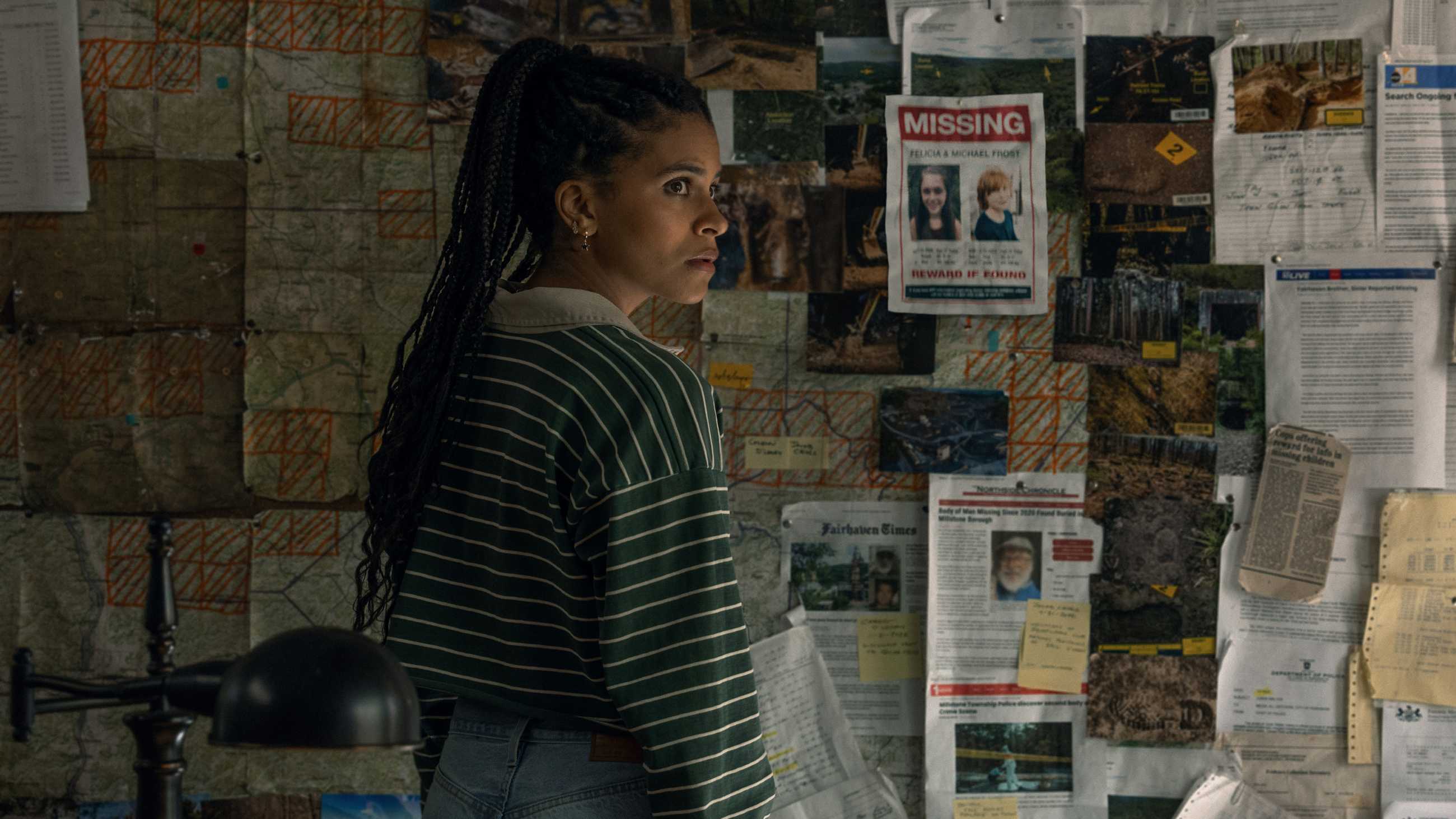 Zazie Beetz as Saga in Nocturne on Apple TV.