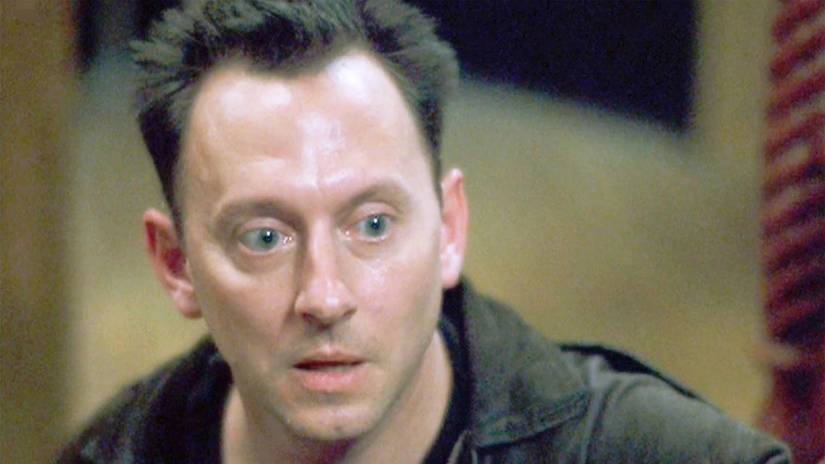 Zep (Michael Emerson) looking shocked in Saw.