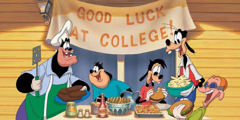 Max, PJ, Goofy, and Pete in An Extremely Goofy Movie