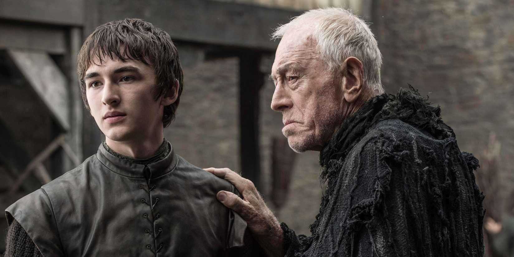 Bran Stark com o Corvo de Três Olhos em Game of Thrones